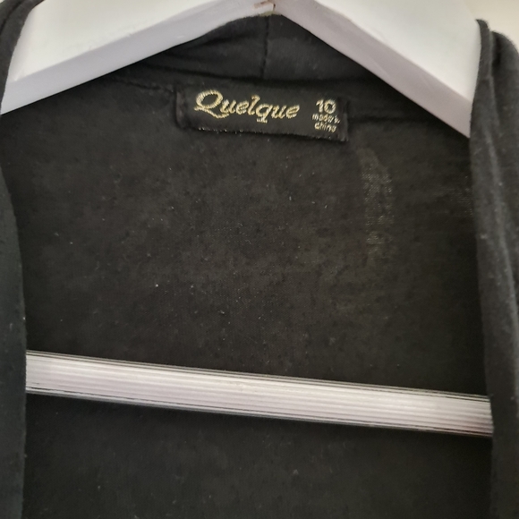 Quelque Purple Black Top - Picture 3 of 6